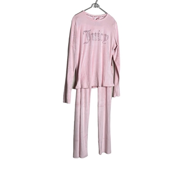 Juicy Couture Y2K Rhinestones Vetvet Fleece Lounge set - Picture 4 of 10